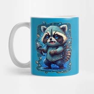 Warrior Racoon Splash Art Mug